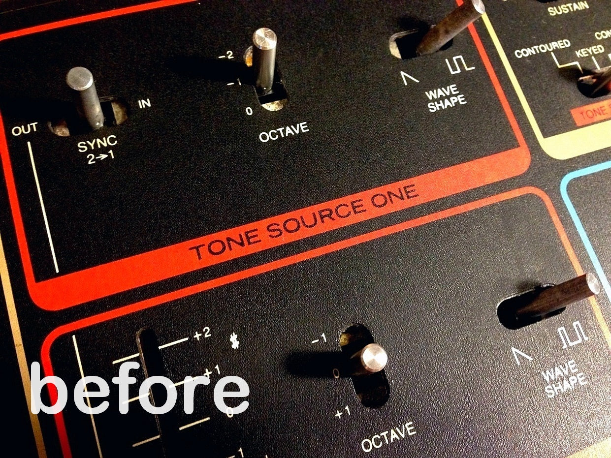 Moog MG-1 / Realistic Concertmate Slider and Switch Dust Gaskets