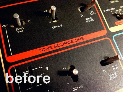 Moog MG-1 / Realistic Concertmate Slider and Switch Dust Gaskets Set image 1