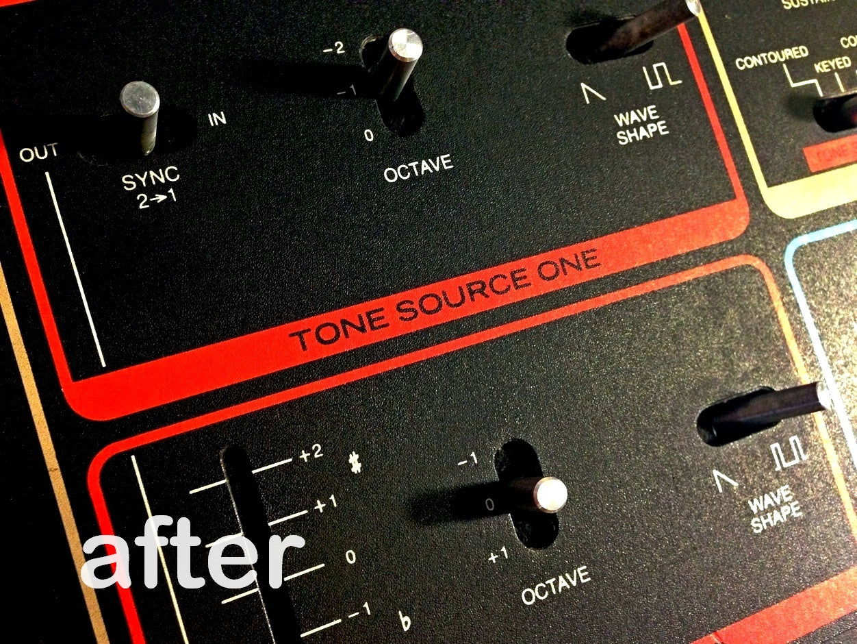 Moog MG-1 / Realistic Concertmate Slider and Switch Dust Gaskets