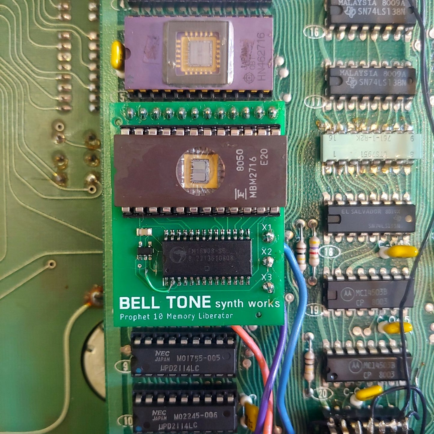 Prophet 10 “Memory Liberator” F-RAM Upgrade (replace all 4 RAMs with just one chip and lose the battery!) image 1