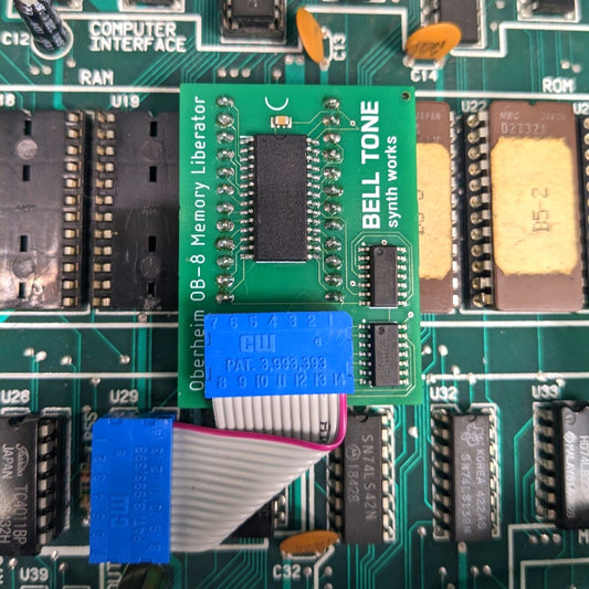 Oberheim OB-8 "Memory Liberator" battery eliminator RAM upgrade